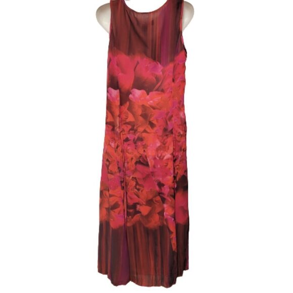 Floral Sleeveless Midi Multicolor Dress - Picture 11 of 16